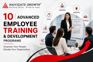 Employee training and development programs improving workforce skills and performance.